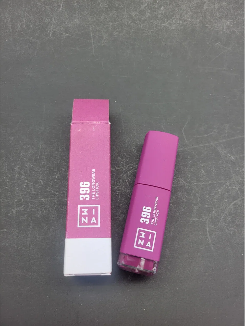 3INA The Longwear Liquid Lipstick # 396 (Dark Purple) 7 mL / 0.23 oz   *NIB*